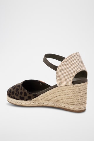 Espadrilles met Sleehak - Kaki