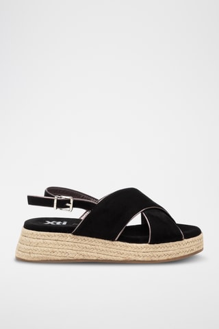 Platform Sandalen - Zwart