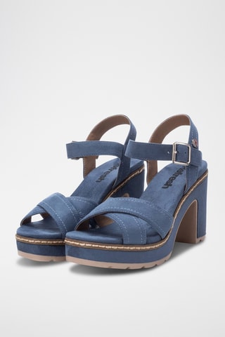 Sandalen met Hak - Kobaltblauw