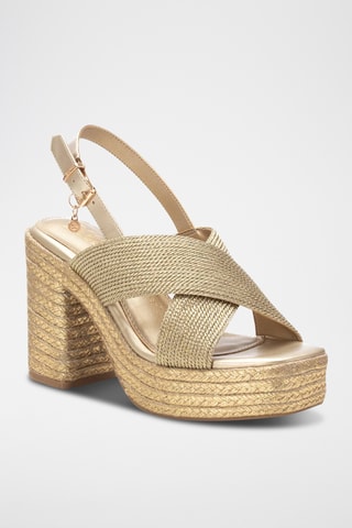 Sandalen met Hak - Goudkleurig