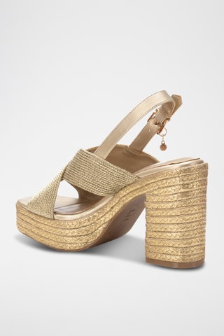 Sandalen met Hak - Goudkleurig