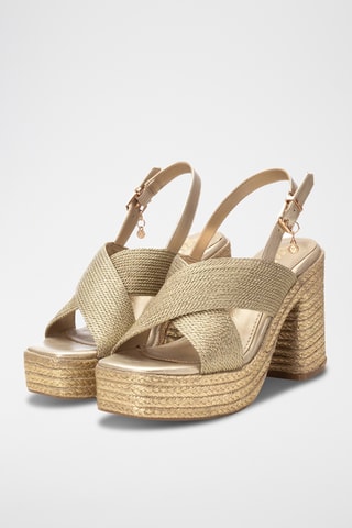 Sandalen met Hak - Goudkleurig