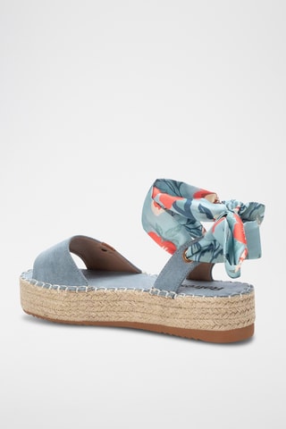 Platform Jeans Sandalen - Blauw