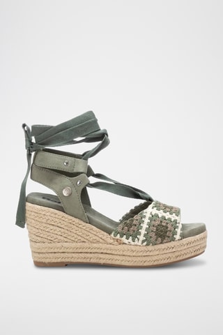 Sandalen met Sleehak - Kobaltblauw
