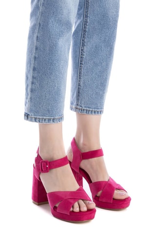 Sandalen met Hak - Fuchsia