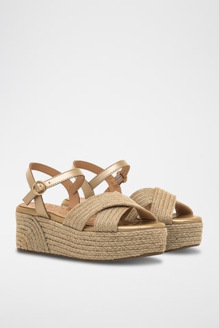 Sandalen met Sleehak Amad - Beige