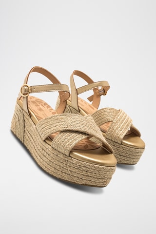 Sandalen met Sleehak Amad - Beige