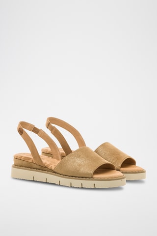 Sandalen met Sleehak Siren - Goudkleurig
