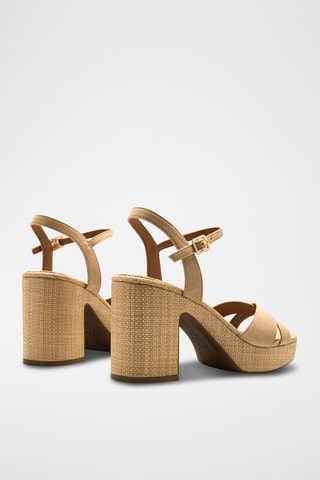 Sandalen met Hak Britt - Beige