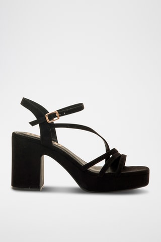 Sandalen met Hak Britt - Zwart