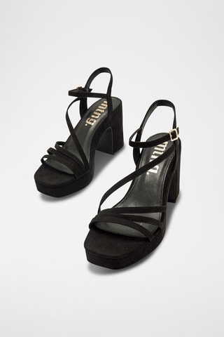Sandalen met Hak Britt - Zwart