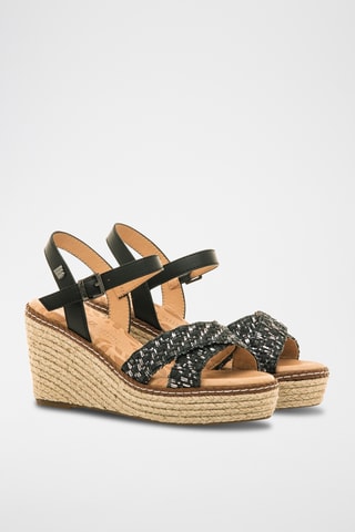 Sandalen met Sleehak Claire - Zwart