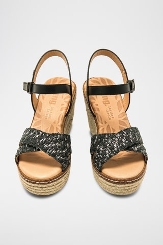 Sandalen met Sleehak Claire - Zwart
