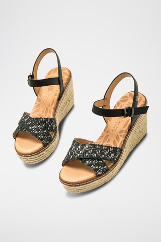 Sandalen met Sleehak Claire - Zwart