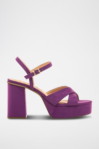 Sandali con tacco Sindy - Viola