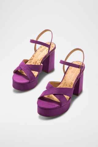 Sandali con tacco Sindy - Viola