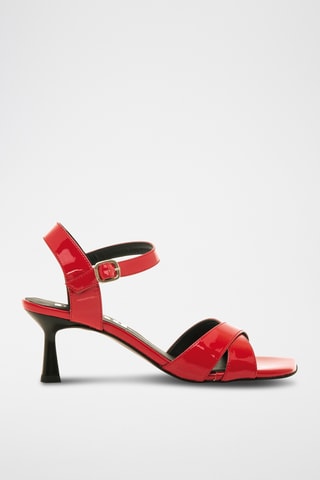 Gelakte Sandalen met Hak Yvanna - Rood