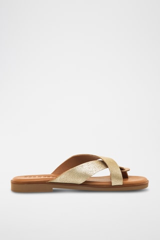 Leren Sandalen Alysa - Goudkleurig