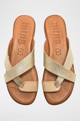 Leren Sandalen Alysa - Goudkleurig