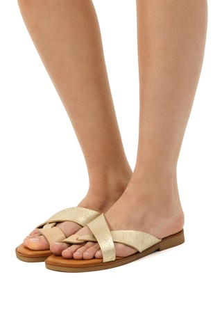 Leren Sandalen Alysa - Goudkleurig