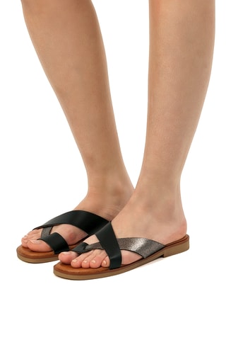 Leren Sandalen Alysa - Zwart