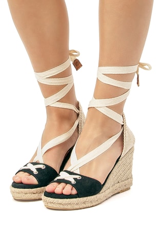 Sandalen met Sleehak Louisa S - Zwart