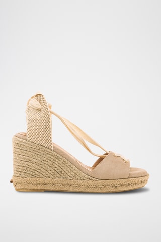 Sandalen met Sleehak Louisa S - Taupe