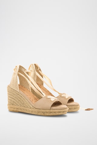 Sandalen met Sleehak Louisa S - Taupe