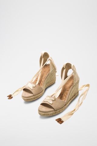 Sandalen met Sleehak Louisa S - Taupe