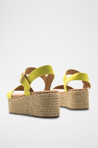 Sandalen met Sleehak Amad - Lichtgroen