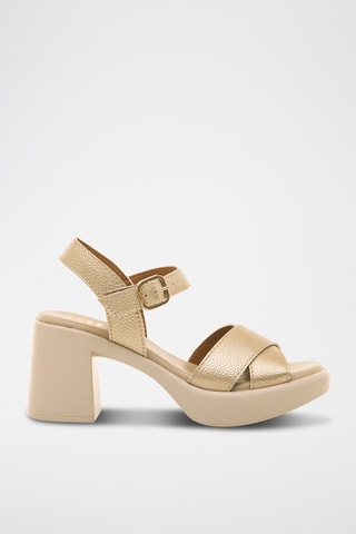Sandalen met Hak Eliana - Goudkleurig
