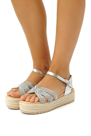 Platform Sandalen Amelie - Zilverkleurig