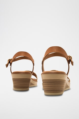 Sandalen met Sleehak Mariella - Bruin