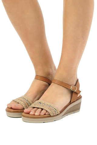 Sandalen met Sleehak Mariella - Bruin