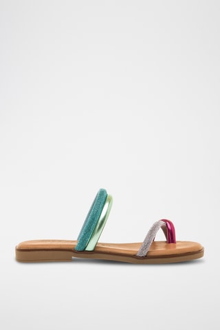 Sandalen Alysa - Lichtgroen en Paars