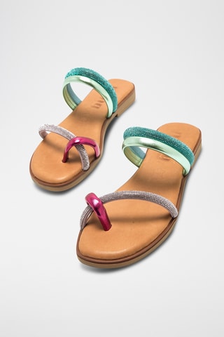 Sandalen Alysa - Lichtgroen en Paars