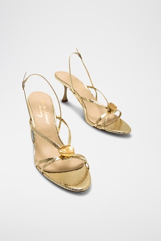 Sandalen met Hak Marta - Goudkleurig