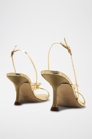 Sandalen met Hak Marta - Goudkleurig