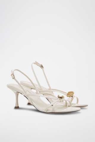 Sandalen met Hak Marta - Ecru