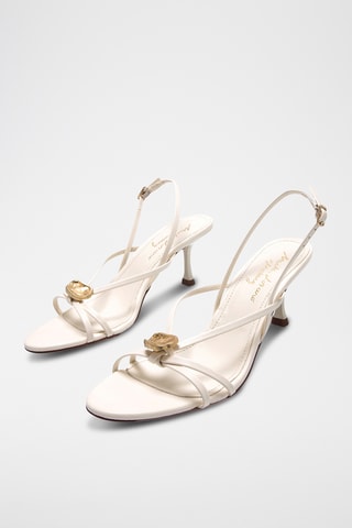 Sandalen met Hak Marta - Ecru