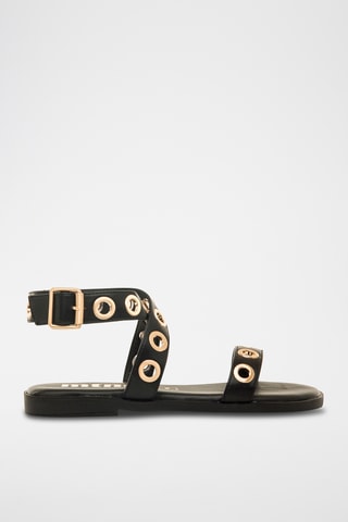 Sandales en cuir Alysa - Noir