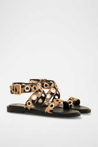 Leren Sandalen Alysa - Beige