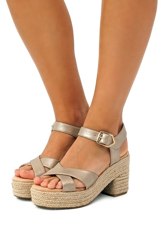 Sandalen met Hak Courtney - Goudkleurig