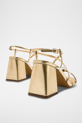 Sandalen met Hak Marla - Goudkleurig