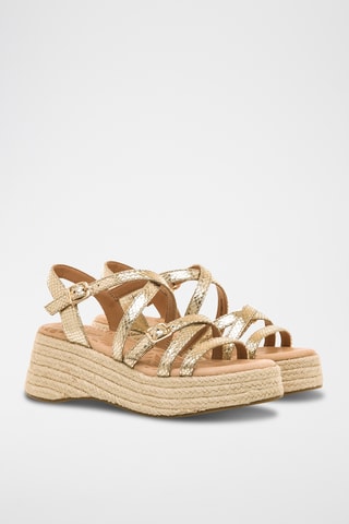 Platform Sandalen Giorgia - Goudkleurig