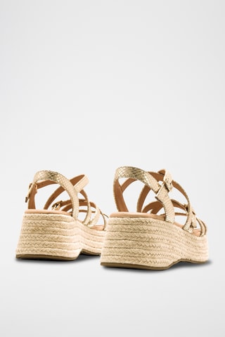 Platform Sandalen Giorgia - Goudkleurig