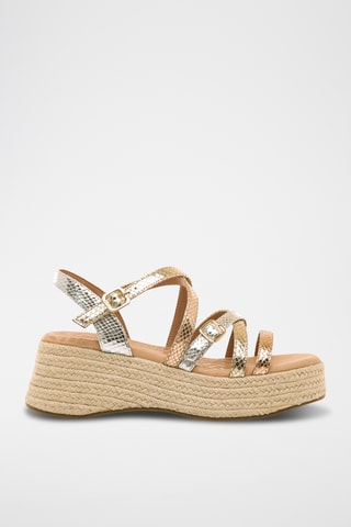 Platform Sandalen Giorgia - Goudkleurig