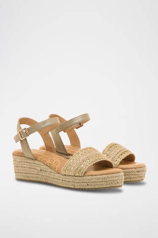 Sandalen met Sleehak Lita - Lichtbeige