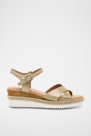 Sandalen met Sleehak Elif - Beige