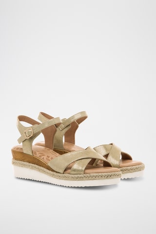 Sandalen met Sleehak Elif - Beige